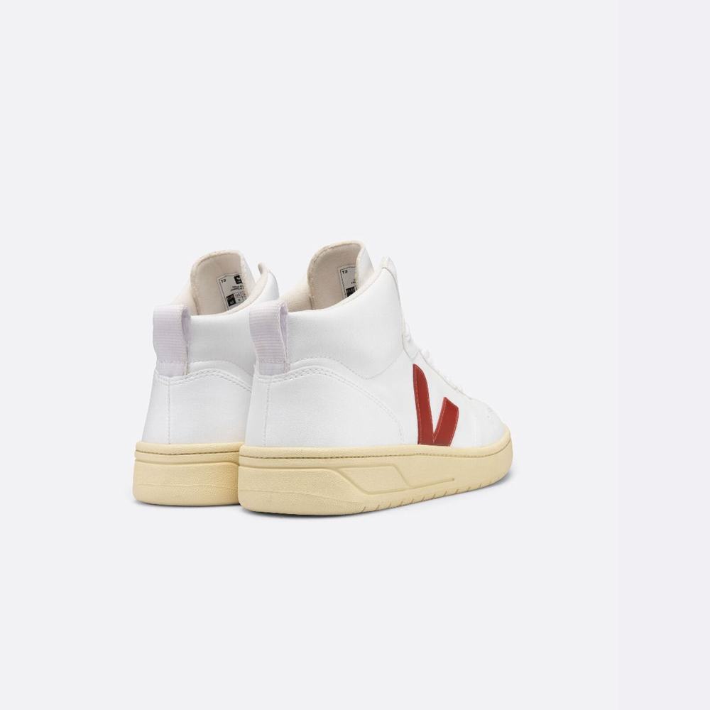 Women's Veja V-15 Cwl Sneakers White | UAE-98275