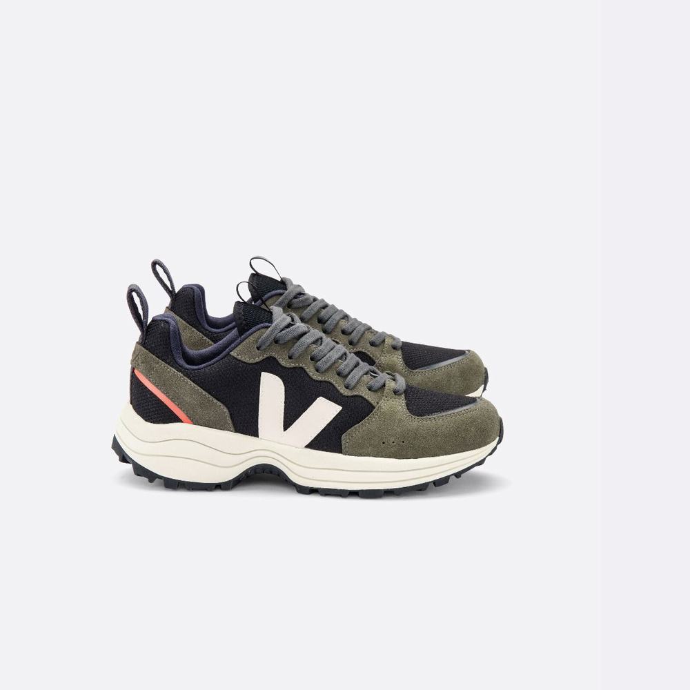 Women\'s Veja Venturi Bastille B-mesh Sneakers Black/Olive | UAE-59078