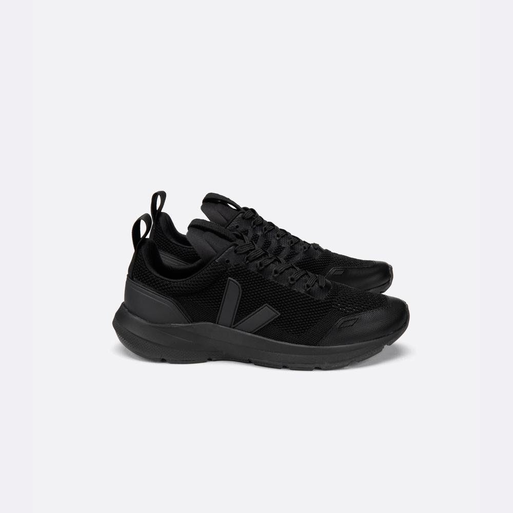 Men's Veja Performance Runner V-knit Sneakers Black | UAE-49360