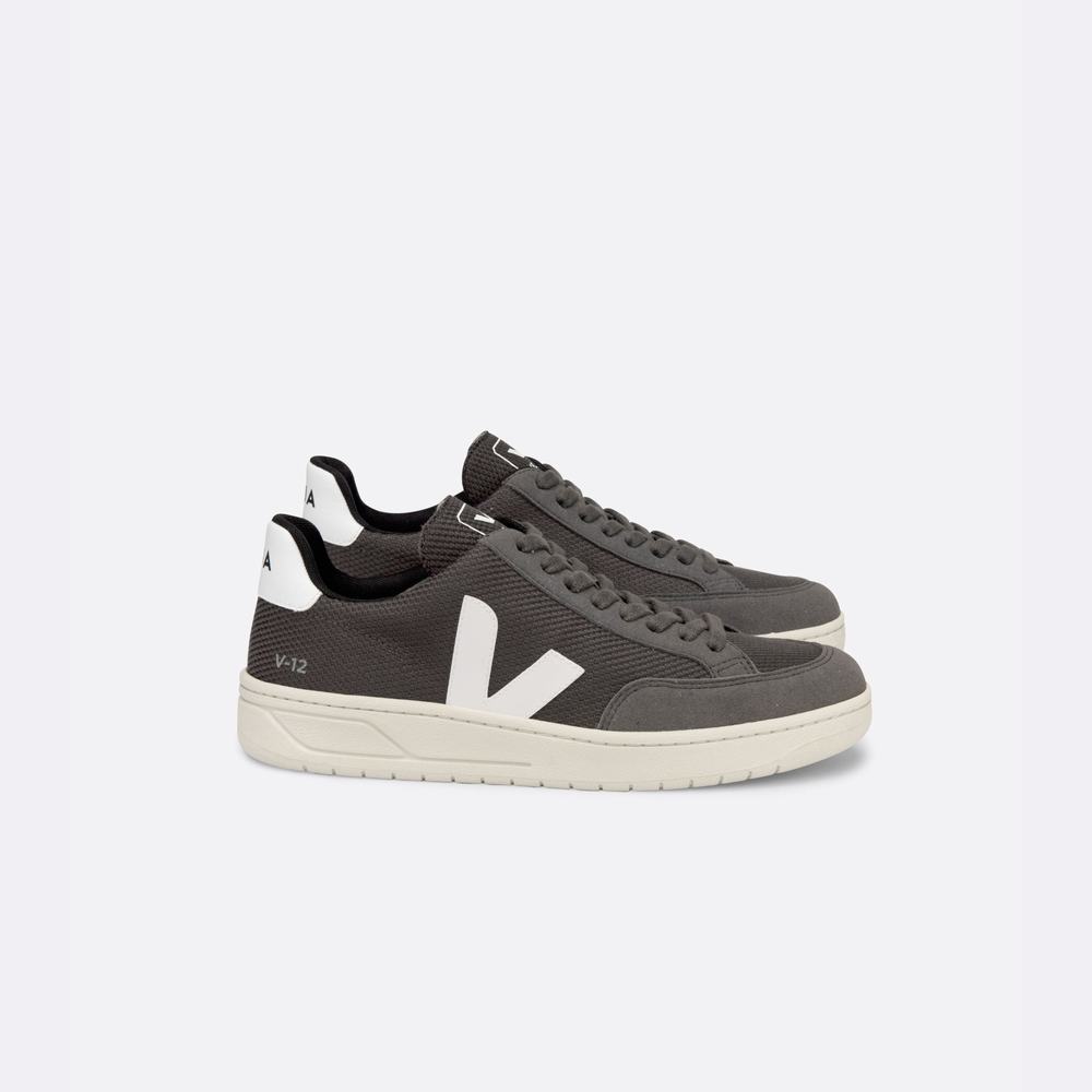 Men's Veja V-12 B-mesh Sneakers White | UAE-09625