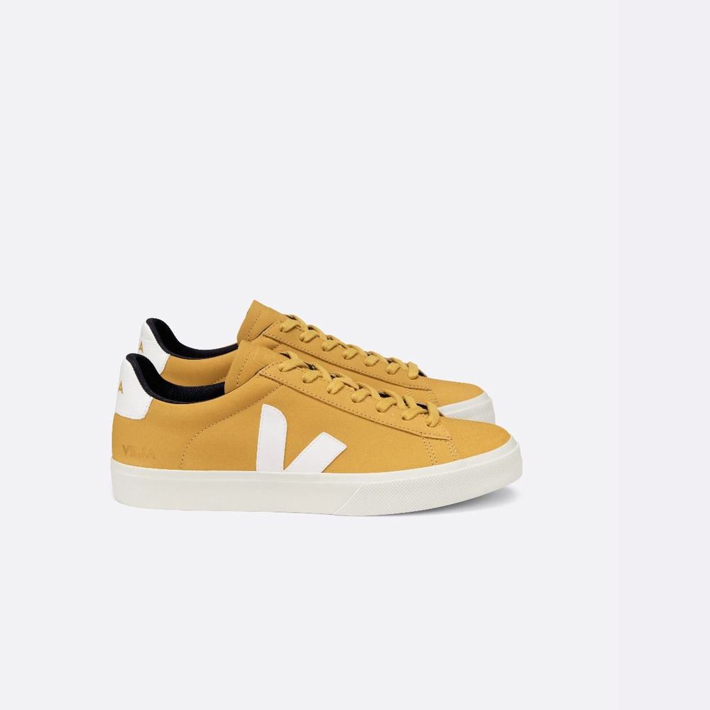 Women's Veja Campo Nubuck Sneakers White | UAE-32760