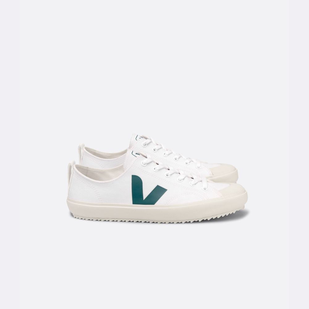 Women's Veja Nova Canvas Sneakers White/Brown | UAE-97423