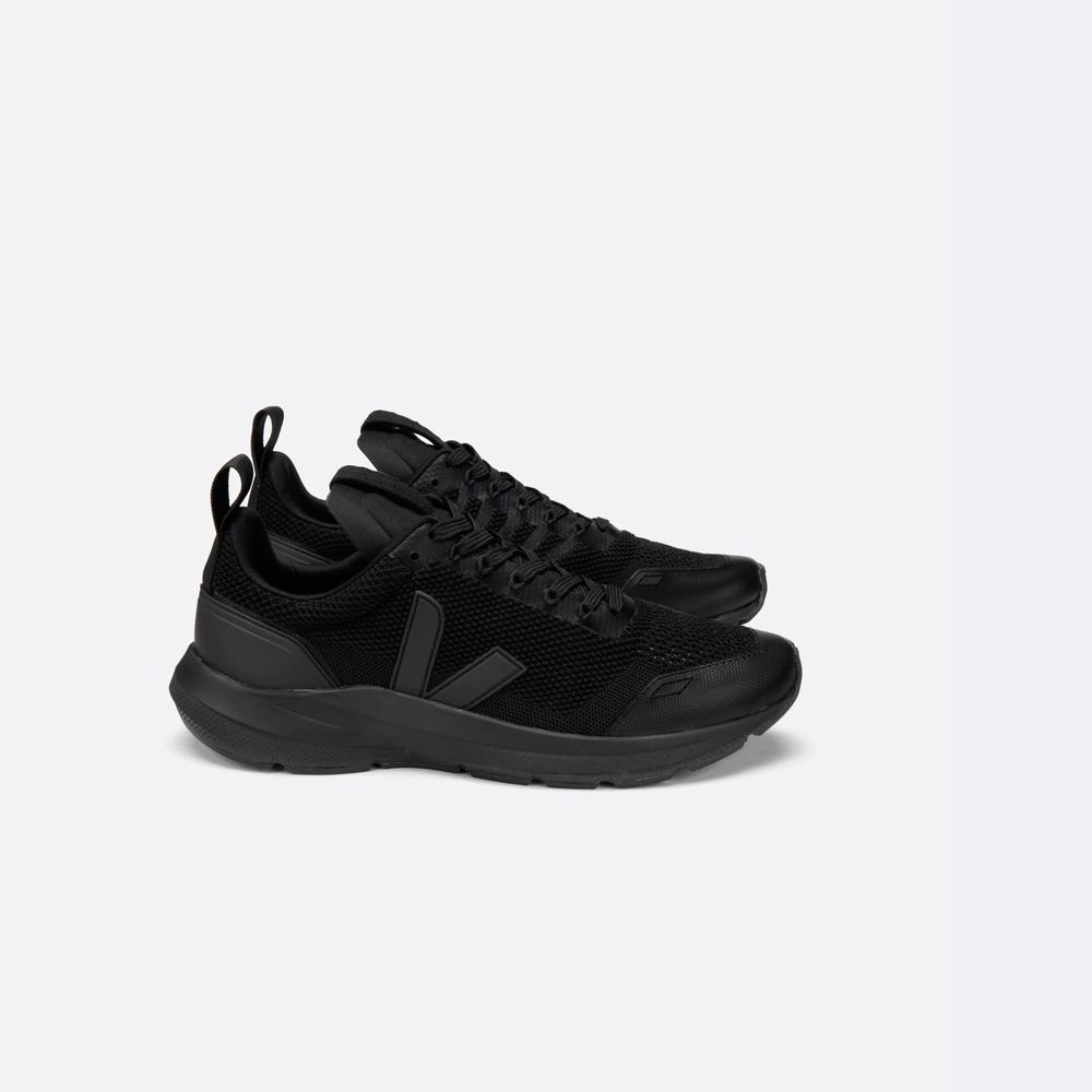 Women's Veja Performance Runner V-knit Sneakers Black | UAE-38674