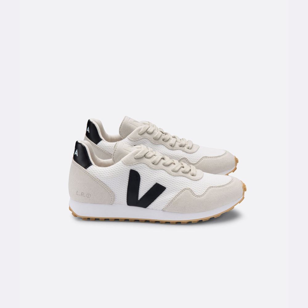 Women's Veja Sdu Rec Alveomesh Sneakers White/Black/Beige | UAE-86245